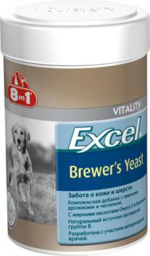 Изображение 1 - 8in1 Excel Brewers Yeast пивні дріжджі для собак і кішок