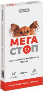 Изображение 1 - Природа Provet Мега Стоп Краплі для собак до 4кг