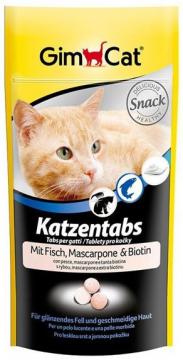 Изображение 1 - GimCat Katzentabs лакомство с творогом и рыбой для шерсти