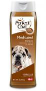8in1 Perfect Coat Medicated Shampoo лечебный шампунь для собак