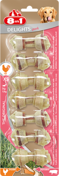 Изображение 1 - 8in1 Delights Pork XS Жевательные косточки для собак