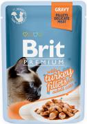 Brit Premium Pouch Кусочки из филе индейки в соусе