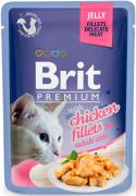 Brit Premium Pouch Кусочки из куриного филе в желе