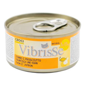 Изображение 1 - Vibrisse Консервы для кошек с тунцом и куриной ветчиной в желе