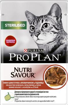 Изображение 2 - ProPlan NutriSavour Sterilised с говядиной в соусе