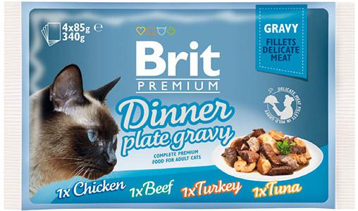 Изображение 1 - Brit Premium Pouch Dinner Plate Gravy Кусочки в соусе