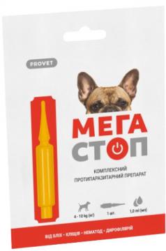 Изображение 2 - Природа Provet Мега Стоп Капли для собак от 4 кг до 10 кг