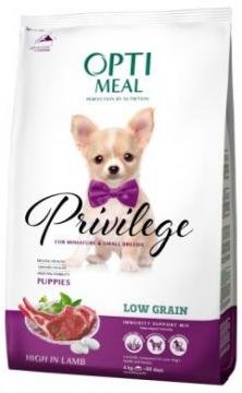 Изображение 1 - Optimeal Privilege Low Grain Small Breeds Puppies корм с ягненком