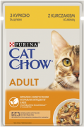 Cat Chow Adult курица и кабачки в желе