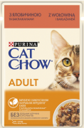Cat Chow Adult говядина и баклажаны в желе