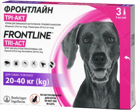 Изображение 1 - Frontline Tri-Act X для собак весом 20-40 кг
