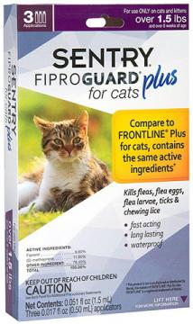 Изображение 1 - FiproGuard Plus for cats Капли от блох, клещей и вшей