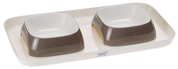 Изображение 1 - Ferplast Glam Tray S Пластиковая подставка с мисками
