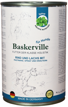 Изображение 1 - Baskerville Dog Лосось и говядина с пастернаком, шпинатом и зеленью