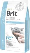Brit Veterinary Diet Obesity для кошек с курицей и горохом