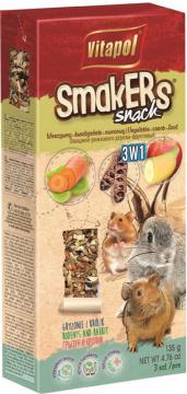 Изображение 1 - Vitapol Smakers 3in1 Лакомство с фруктами, овощами и плодами рожкового дерева для грызунов
