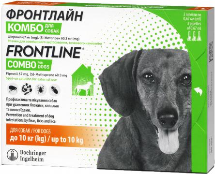 Изображение 1 - Frontline Combo S для собак весом 2-10 кг