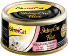 GimCat ShinyCat Filet консервы цыпленок с креветками
