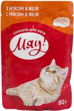 Изображение 1 - Мяу! С мясом в желе пауч