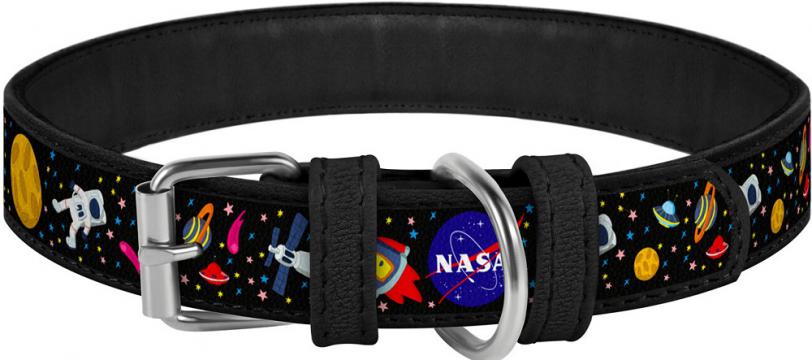 Изображение 2 - Collar WauDog Design Nasa кожаный ошейник черный