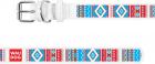 Collar WauDog Design Этно кожаный ошейник белый