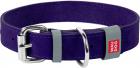 Collar WauDog Classic Кожаный ошейник фиолетовый