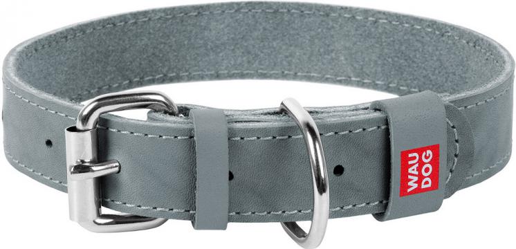 Изображение 1 - Collar WauDog Classic Кожаный ошейник серый