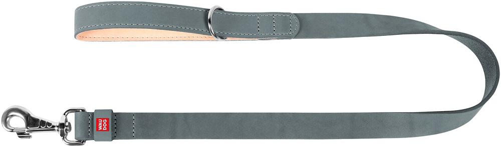 Изображение 2 - Collar WauDog Classic Кожаный поводок серый