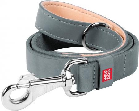 Изображение 1 - Collar WauDog Classic Кожаный поводок серый