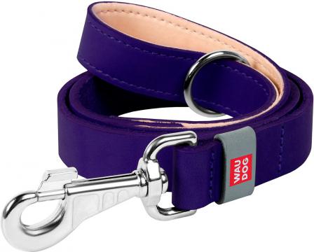 Изображение 1 - Collar WauDog Classic Кожаный поводок фиолетовый