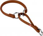 Collar WauDog Soft Кожаный ошейник-удавка коричневый