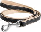 Collar WauDog Soft Кожаный поводок черный