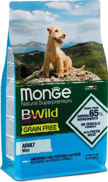 Изображение 1 - Monge BWild Grain Free Mini Adult с анчоусами