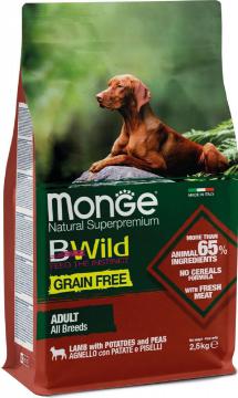 Изображение 1 - Monge BWild Grain Free All Breeds Adult с ягненком