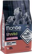 Monge BWild Low Grain All Breeds Puppy & Junior с олениной