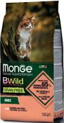 Monge BWild Grain Free Adult Cat с лососем