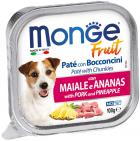 Monge Dog Fruit cо свининой и ананасом кусочки в паштете