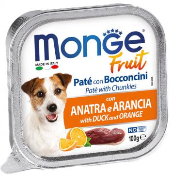 Изображение 1 - Monge Dog Fruit c уткой и апельсином кусочки в паштете