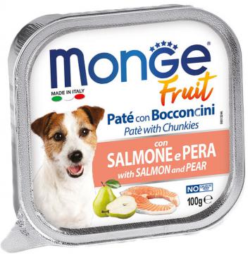 Изображение 1 - Monge Dog Fruit c лососем и грушей кусочки в паштете