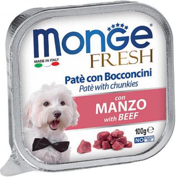 Изображение 1 - Monge Dog Fresh c говядиной в паштете