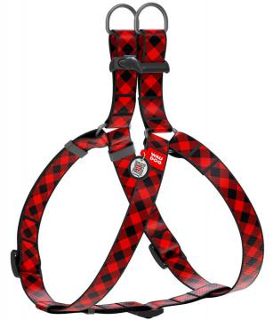 Изображение 1 - Collar WauDog Nylon Шотландка красная нейлоновая шлея