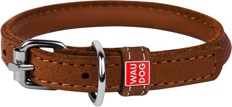 Изображение 1 - Collar WauDog Soft Кожаный ошейник круглый коричневый