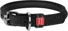 Collar WauDog Soft Кожаный ошейник круглый черный
