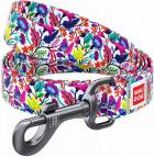 Collar WauDog Nylon Волшебные цветы нейлоновый поводок