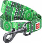 Collar WauDog Nylon Этно зеленый нейлоновый поводок