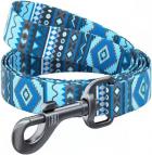 Collar WauDog Nylon Этно синий нейлоновый поводок