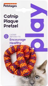 Изображение 1 - Petstages Catnip Plaque Away Pretzel Игрушка претцель с кошачьей мятой
