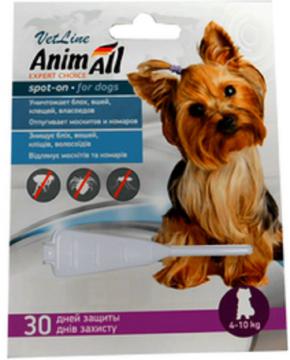 Изображение 1 - AnimAll VetLine Спот-он капли для собак от 4кг до 10кг