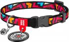 Collar WauDog Nylon Граффити нейлоновый ошейник для котов