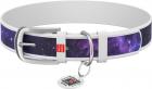 Collar WauDog Design Nasa21 кожаный ошейник белый
